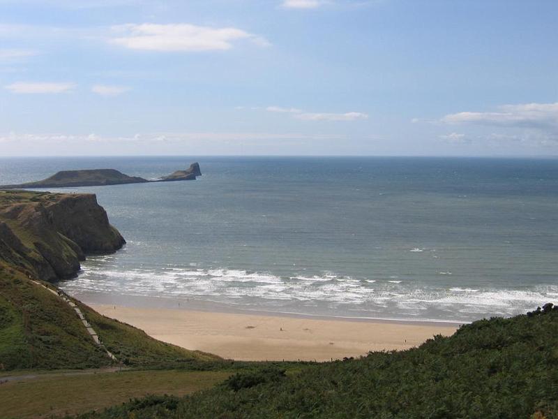 19_Rhossili.JPG - Rhossili Bay und Worm's Head